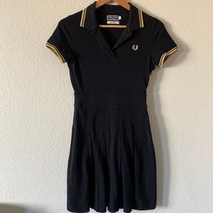 BLACK TENNIS DRESS Fred Perry Sportswear